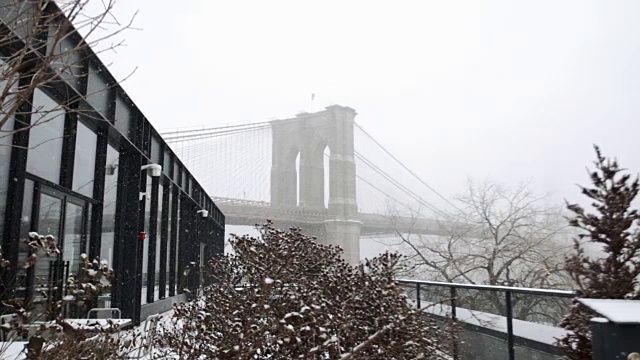 布鲁克林的暴风雪视频素材