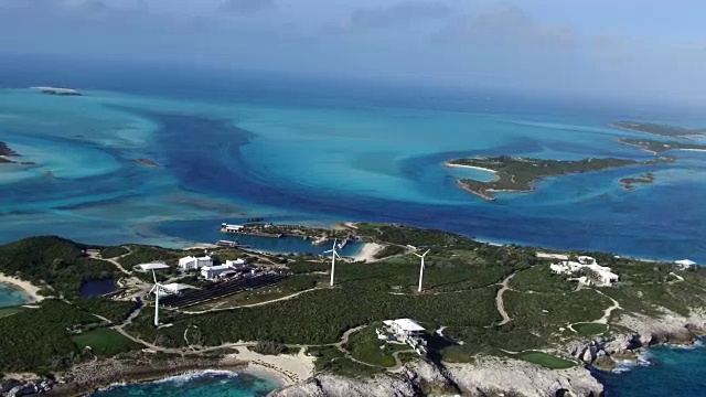 太阳能和风能航空埃克苏玛斯，巴哈马视频素材