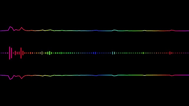 4K音频均衡器背景。音乐控制水平。五彩缤纷的和Loopable。运动图形和背景动画。视频素材