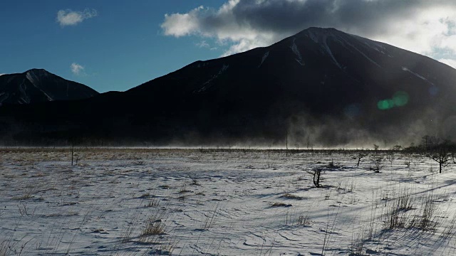 濑代原的飘雪视频素材