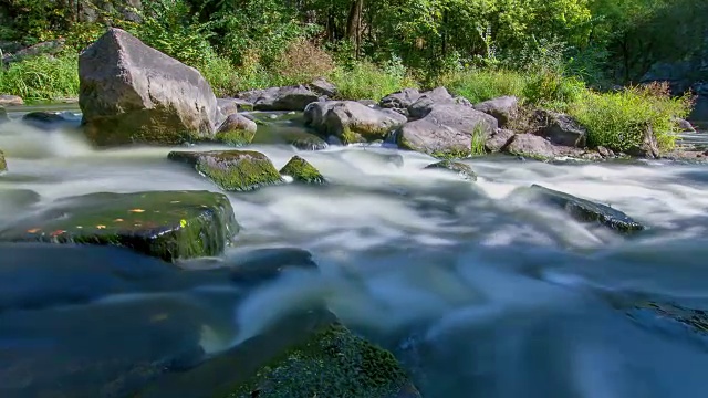 山溪时间流逝视频素材