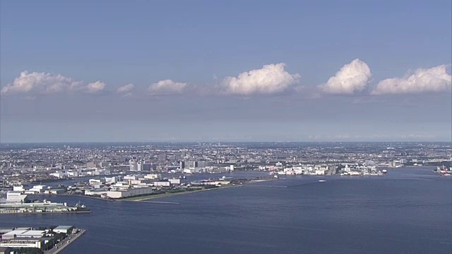 日本千叶海湾地区的AERIAL视频素材