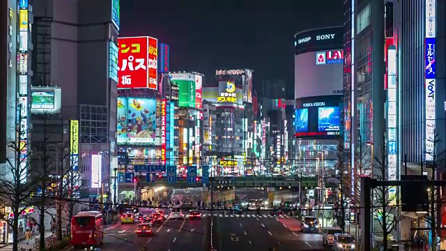 时间流逝东京日本视频素材