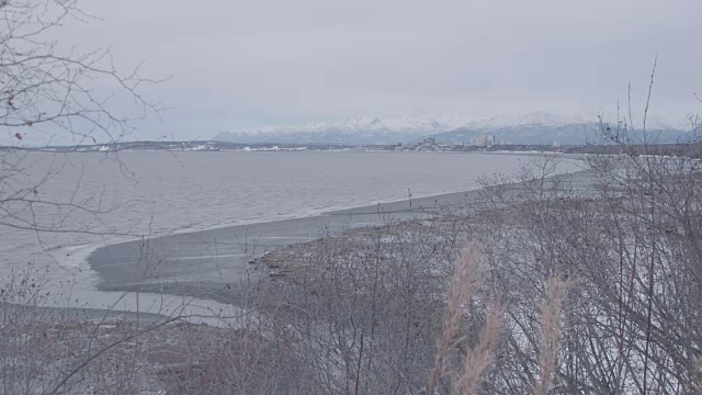 安克雷奇海岸的静态照片视频素材