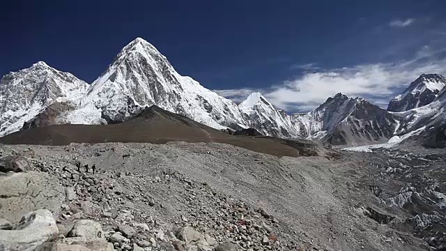 喜马拉雅山脉的全景视频素材