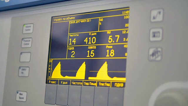 带参数的医疗监视器4 k。视频素材