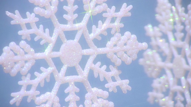 雪花饰品视频素材