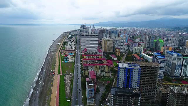 全高清拍摄的巴统市区和城市视频素材