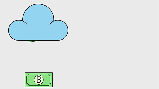 比特币数字动画视频素材