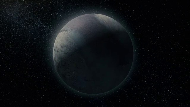 宇宙深处的小星球。水星。令人难以置信的美丽空间视频素材