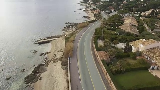 海边风景优美的道路视频素材