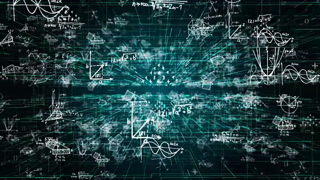 科学，数学，化学方程式视频素材