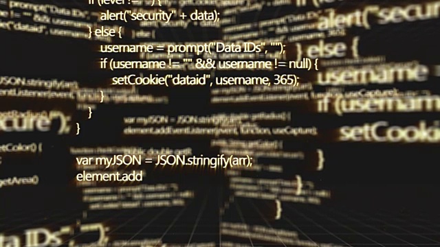 网络安全，网络安全，数字保护，计算机黑客背景视频素材