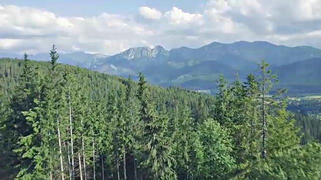 鼓舞人心的夏季山脉景观，塔特拉山脉视频素材