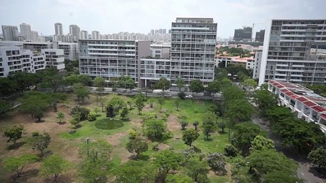 无人机拍摄越南胡志明市富美洪地区住宅视频素材