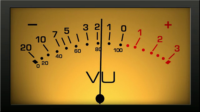 模拟VU仪表与复古灯视频素材