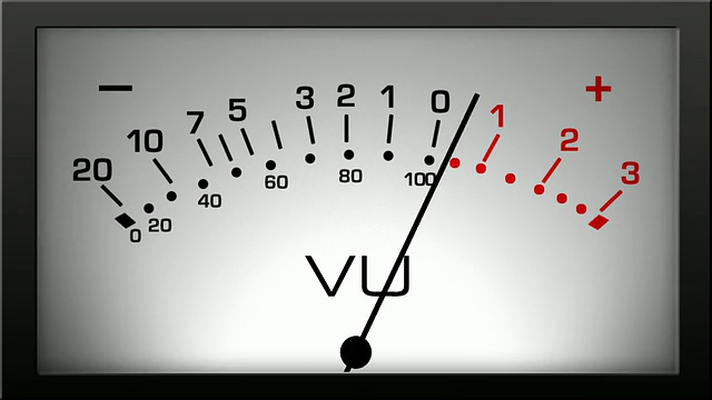 模拟音量单位表视频素材