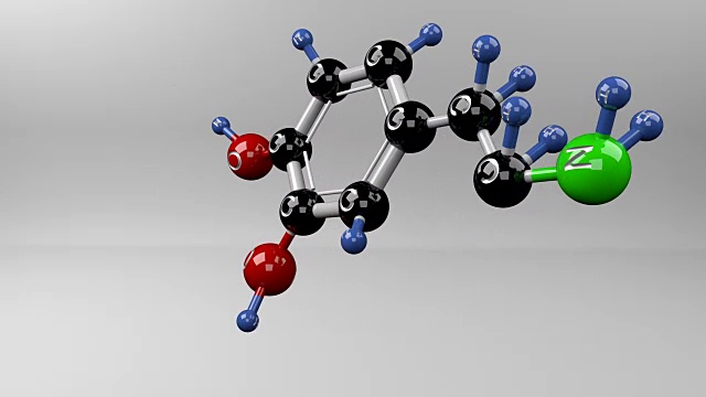 多巴胺分子。视频素材