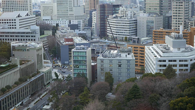 城市建筑物仰天俯视视频下载