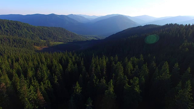 山川美景鸟瞰图视频素材