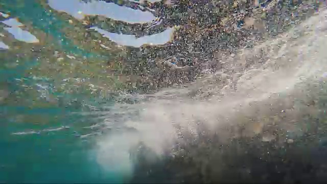 海中风暴逼近，水下视野视频素材