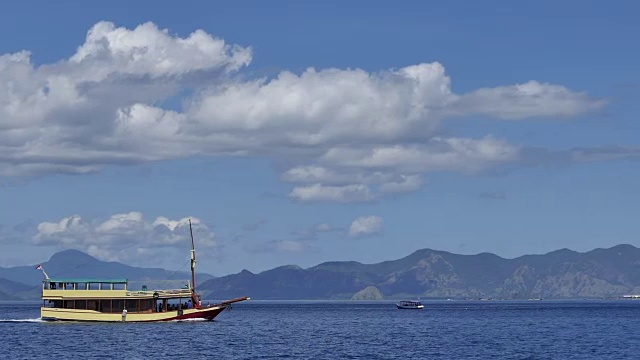 弗洛雷斯国家公园的Labuan Bajo National Park。视频素材