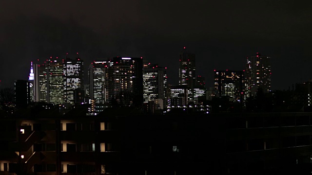 东京夜景，日本视频素材