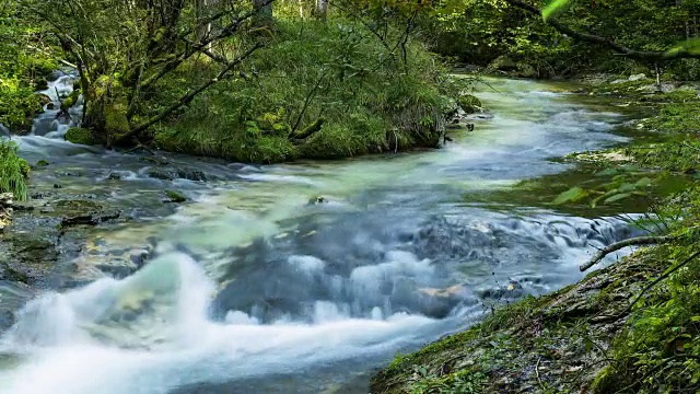 高山流水;时间流逝视频素材