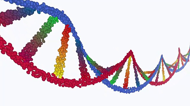 彩色DNA元素运动视频下载