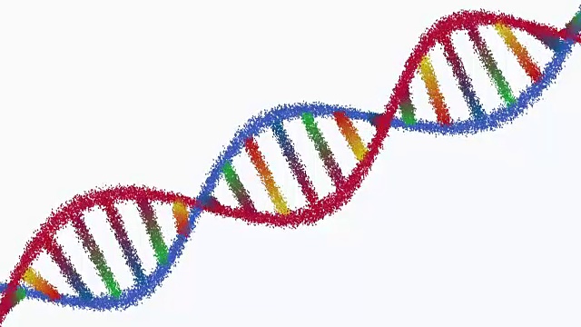 色彩斑斓的dna元素视频下载