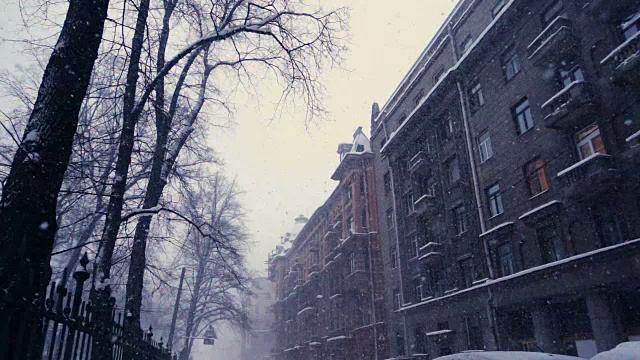 这个城市下大雪视频素材