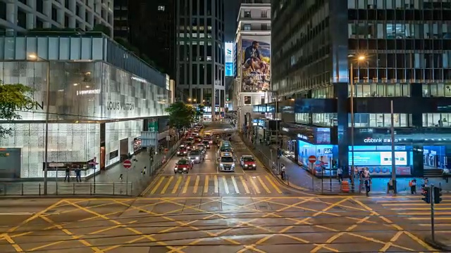 4K时光流逝:香港购物街视频素材