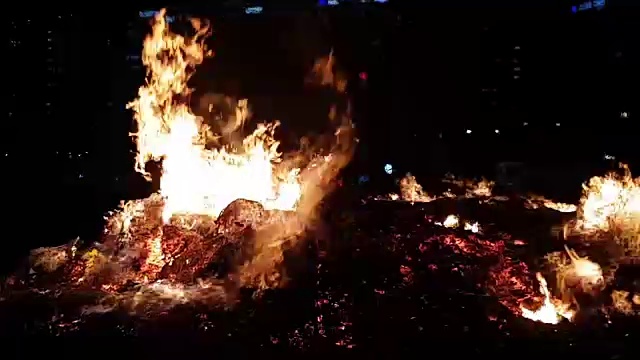 海云台海滩的满月之家视频素材