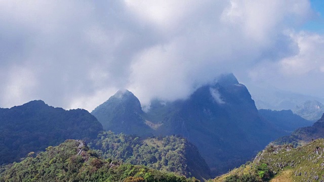 山云动景，泰国清迈，4K分辨率视频素材