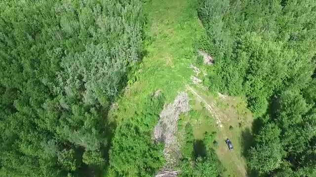 绿林带空地视频素材