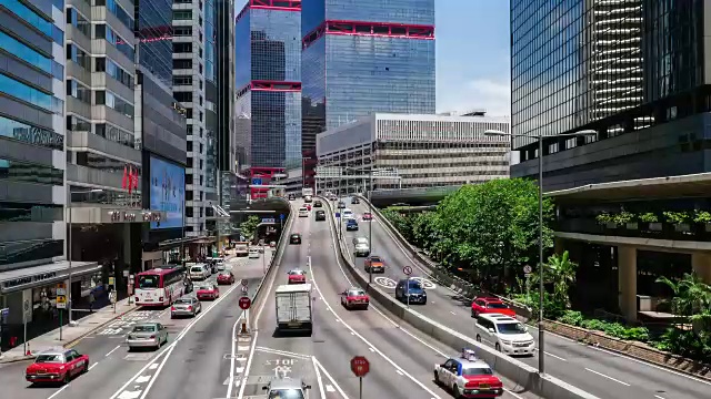 香港的交通。视频素材