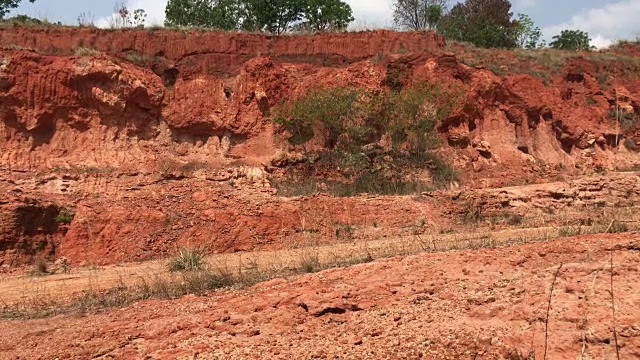 在土路上极限山地自行车视频素材