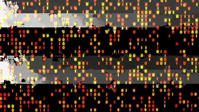 数据流二进制发光4K视频素材