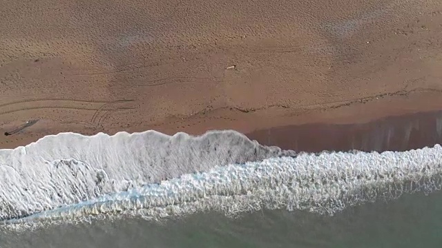 空中海滩拍摄视频素材