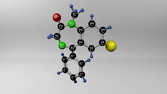 安定分子。视频素材