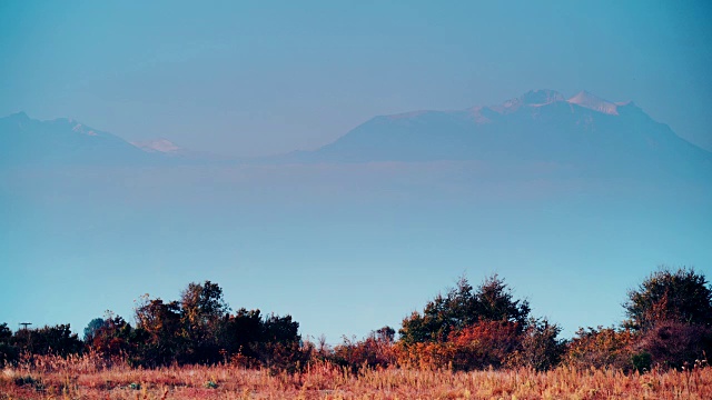 早晨的希腊奥林匹斯山视频素材