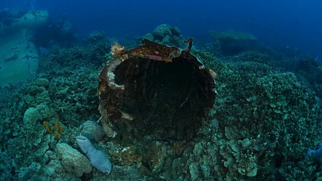 二战日本爱知E13A海军水上飞机机舱视频素材