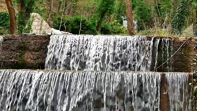 瀑布在森林视频素材