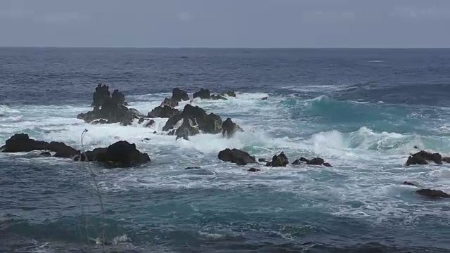 崎岖的海岸线，大岛，夏威夷视频素材