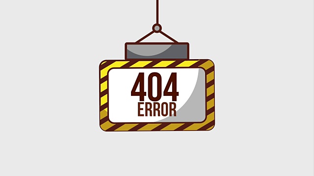 404错误页面动画视频素材