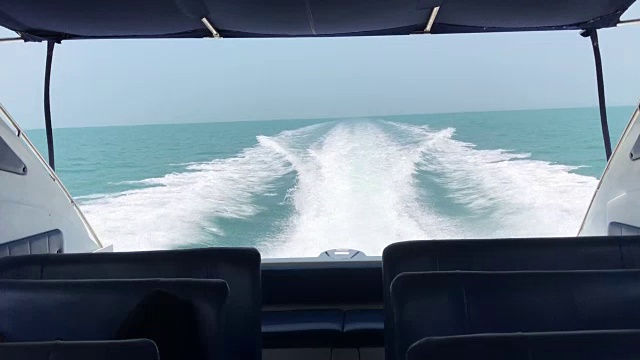 船后,海浪视频素材