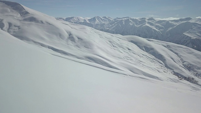 雪山鸟瞰图视频素材