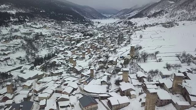 山城鸟瞰图视频素材