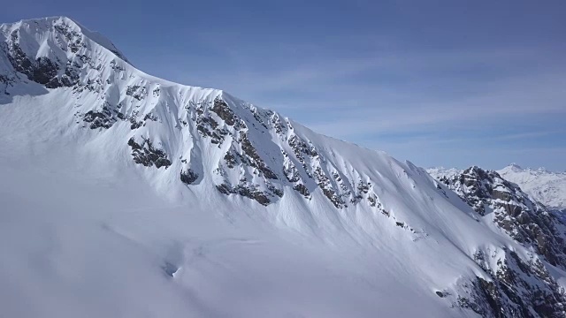 雪山鸟瞰图视频素材