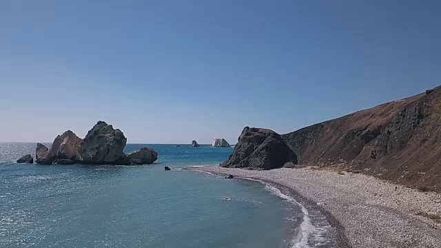 美丽的海景鸟瞰图视频素材